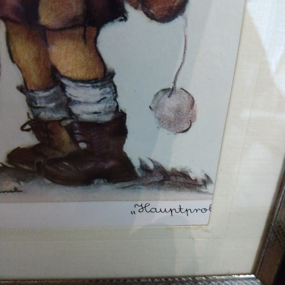 MJ Hummel Set of 5 Vintage Framed Artwork Prints - Picture 4 of 10